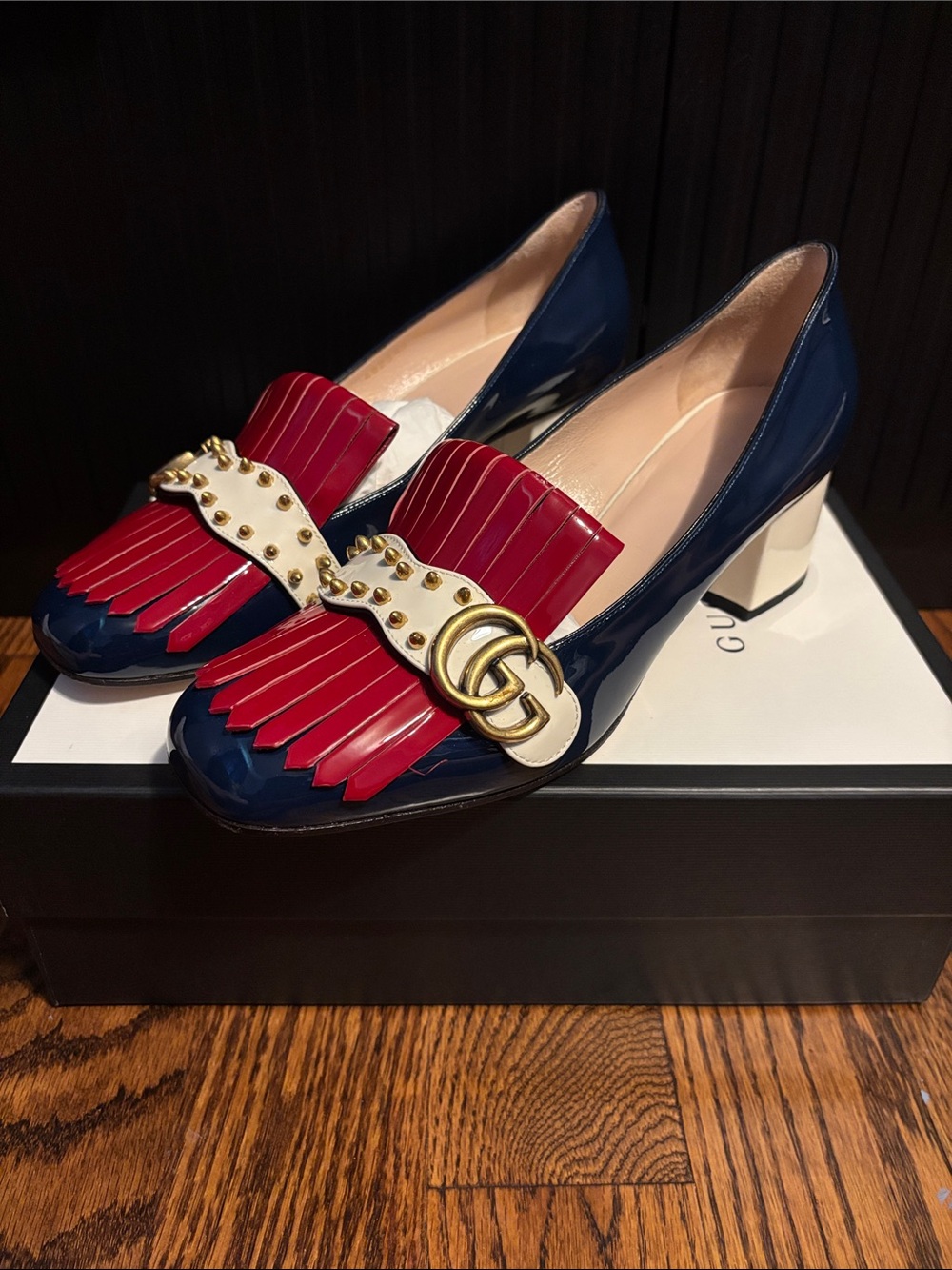 Women's GUCCI loafers Size 40.5 size 10.5 - Picture 4 of 14